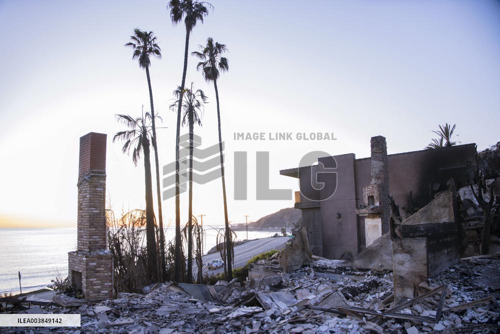 Aftermath Of Los Angeles Wildfires