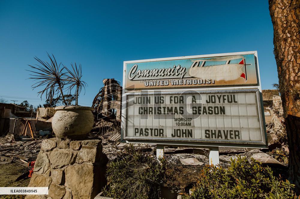 Aftermath Of Los Angeles Wildfires