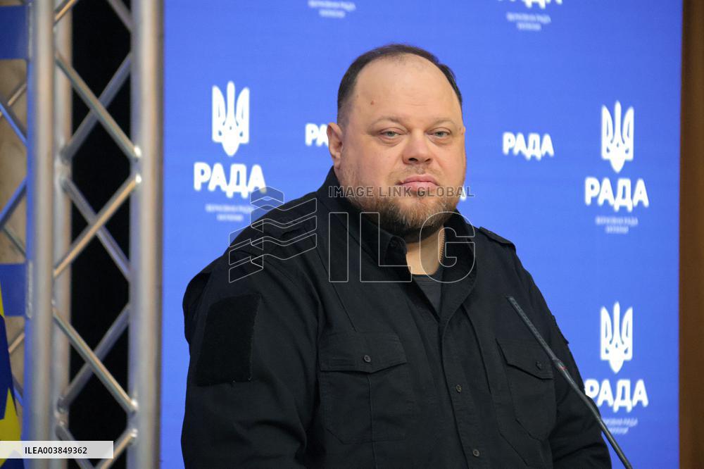 Joint briefing of parliamentary speakers of Ukraine and Latvia