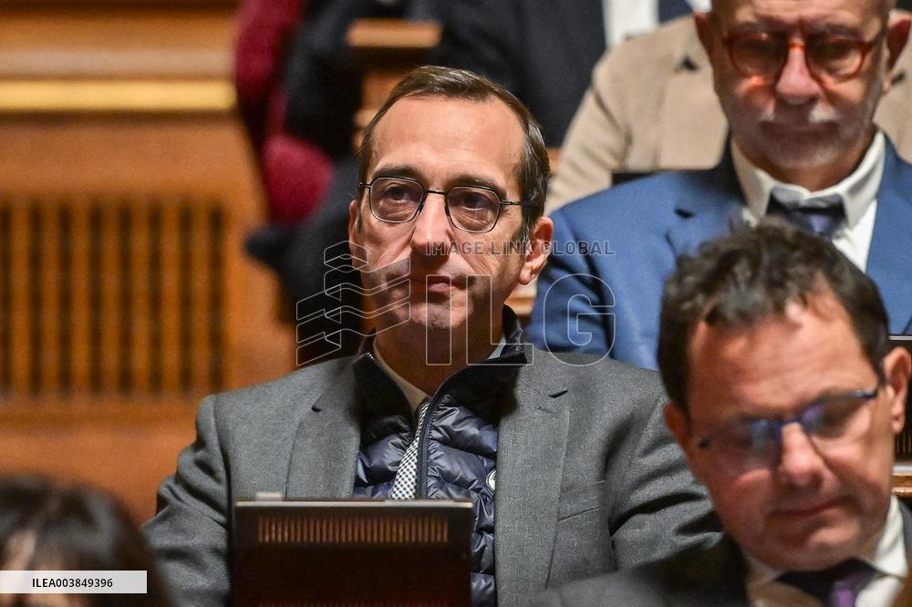 Announcement of the Government Statement at the Senate in Paris FA