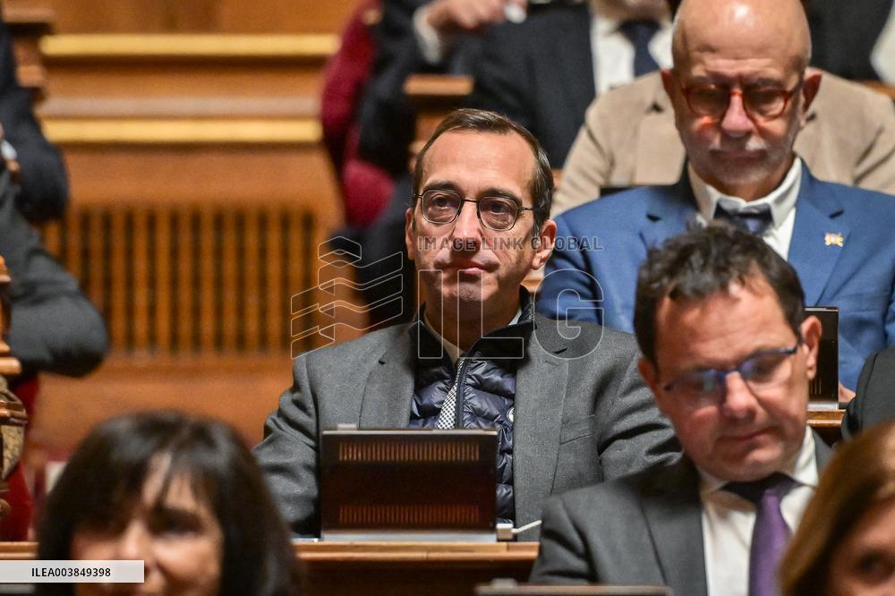 Announcement of the Government Statement at the Senate in Paris FA
