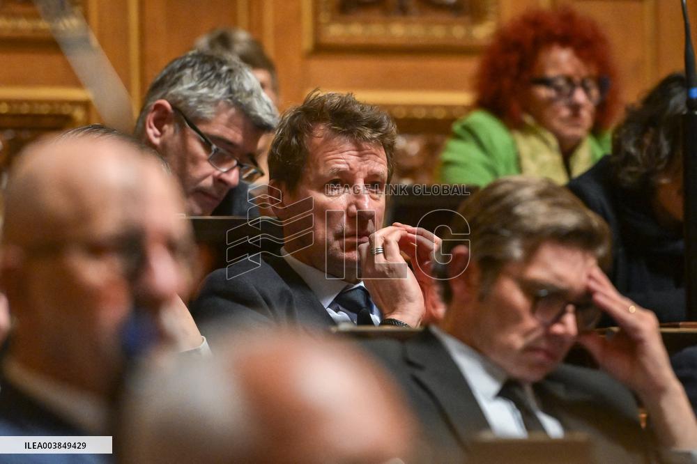 Announcement of the Government Statement at the Senate in Paris FA