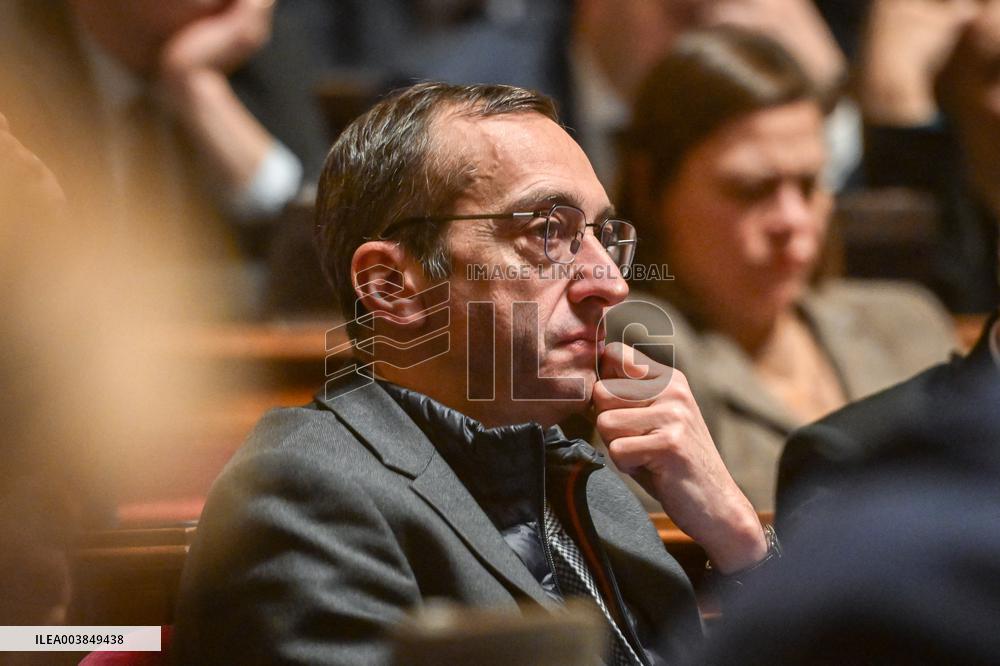 Announcement of the Government Statement at the Senate in Paris FA