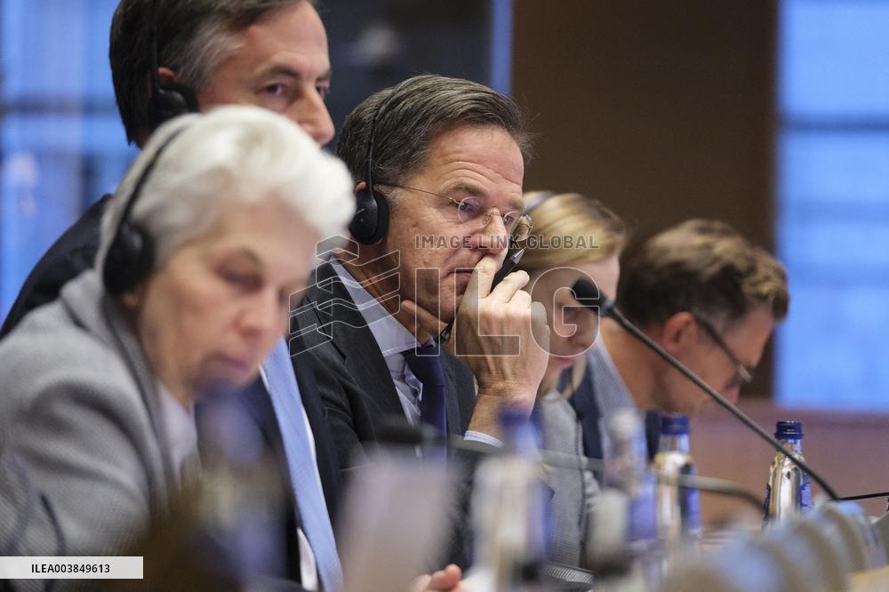 Mark Rutte At European Parliament - Brussels