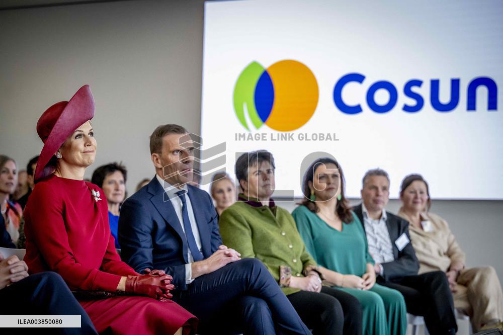 Queen Maxima Visits Royal Cosun - Netherlands