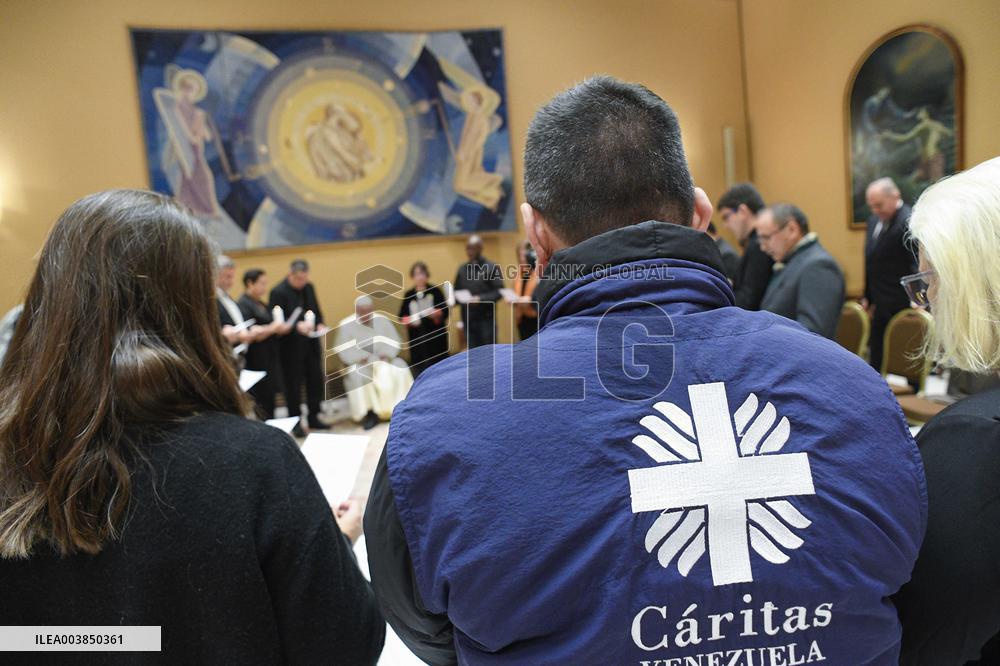 Pope Francis meets the Caritas’ directors of Latin America and Caribbean In Vatican