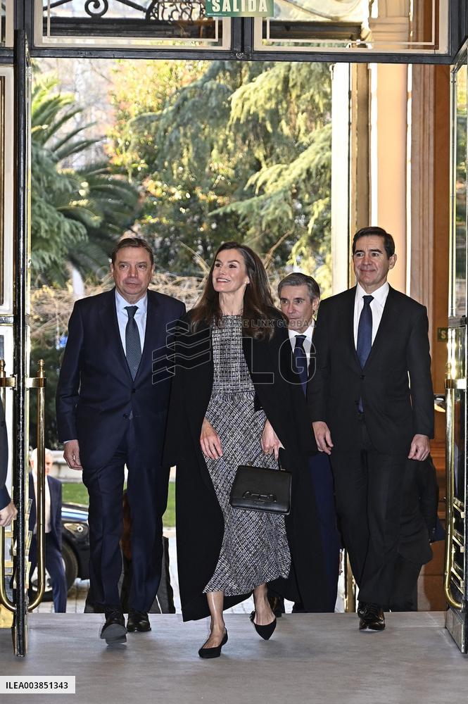 Queen Letizia Presides an event of BBVA Microfinance Foundation