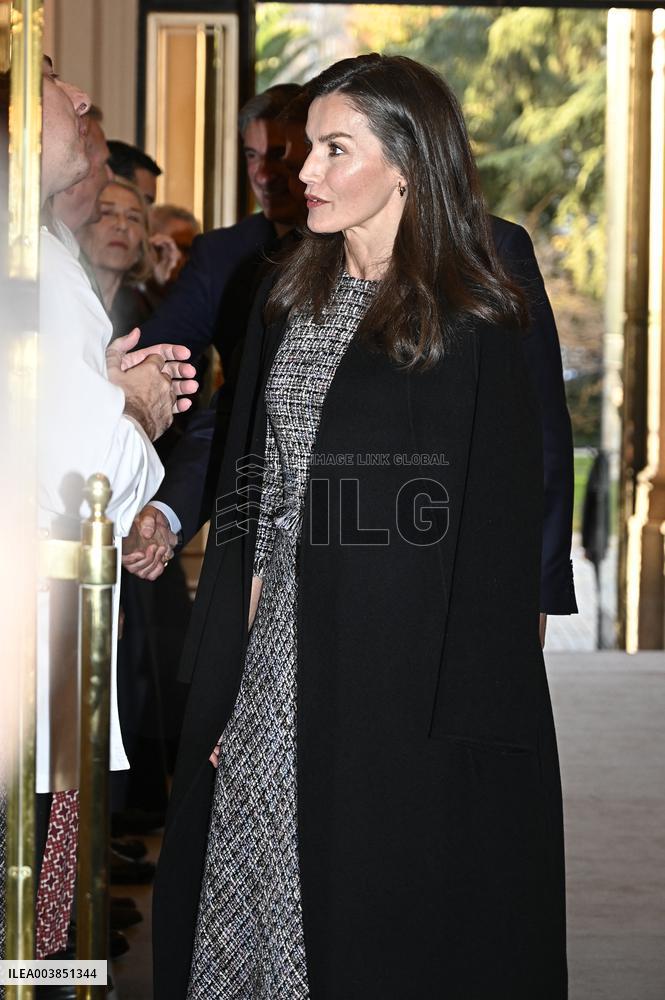 Queen Letizia Presides an event of BBVA Microfinance Foundation