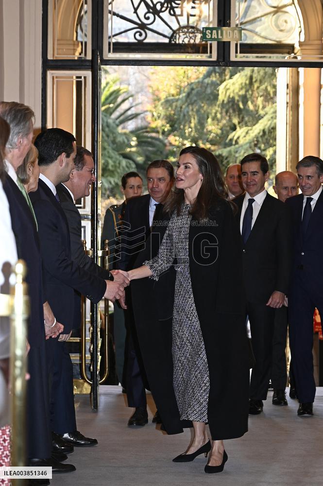 Queen Letizia Presides an event of BBVA Microfinance Foundation