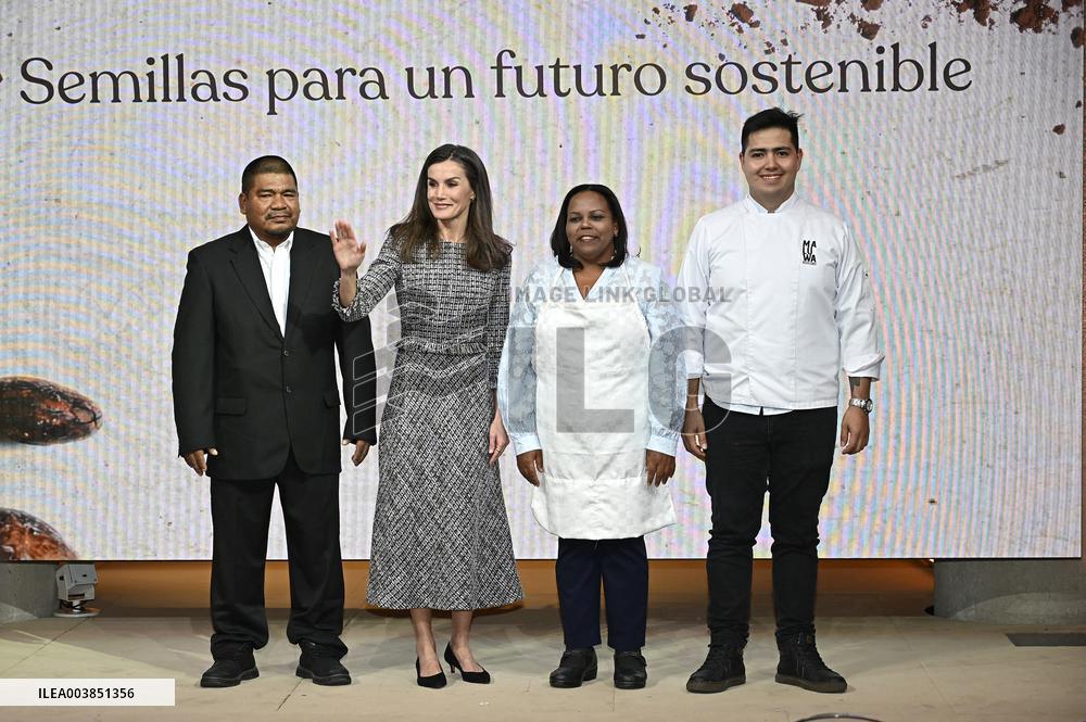 Queen Letizia Presides an event of BBVA Microfinance Foundation