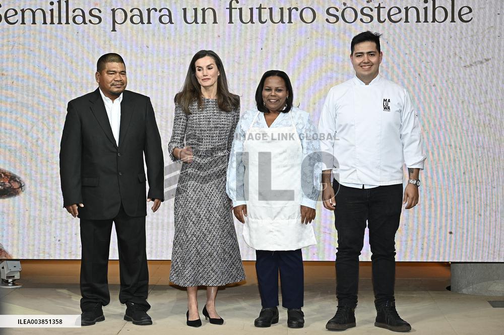 Queen Letizia Presides an event of BBVA Microfinance Foundation