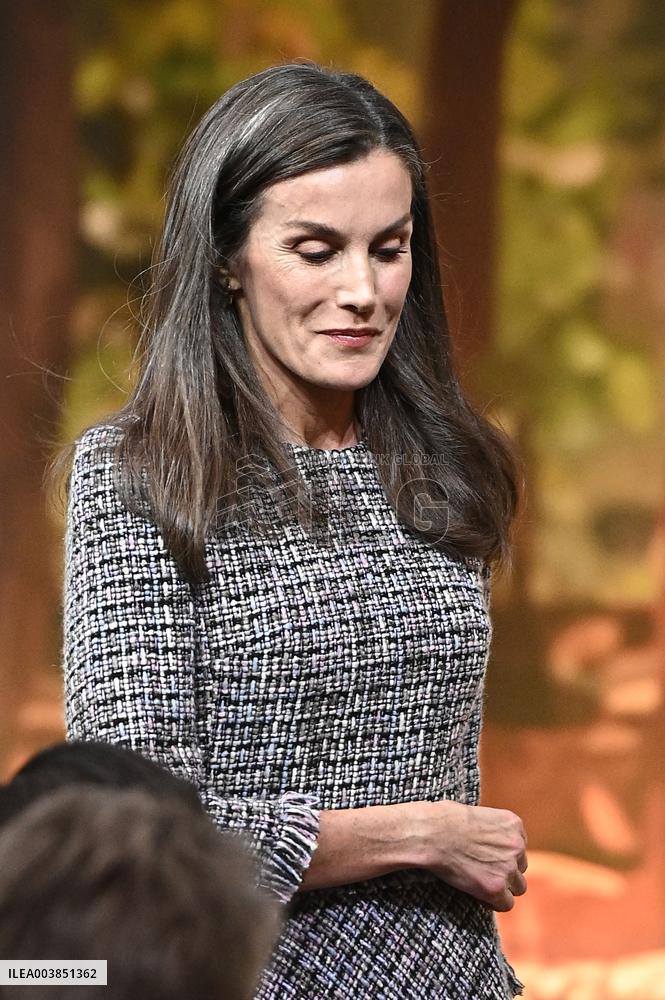 Queen Letizia Presides an event of BBVA Microfinance Foundation