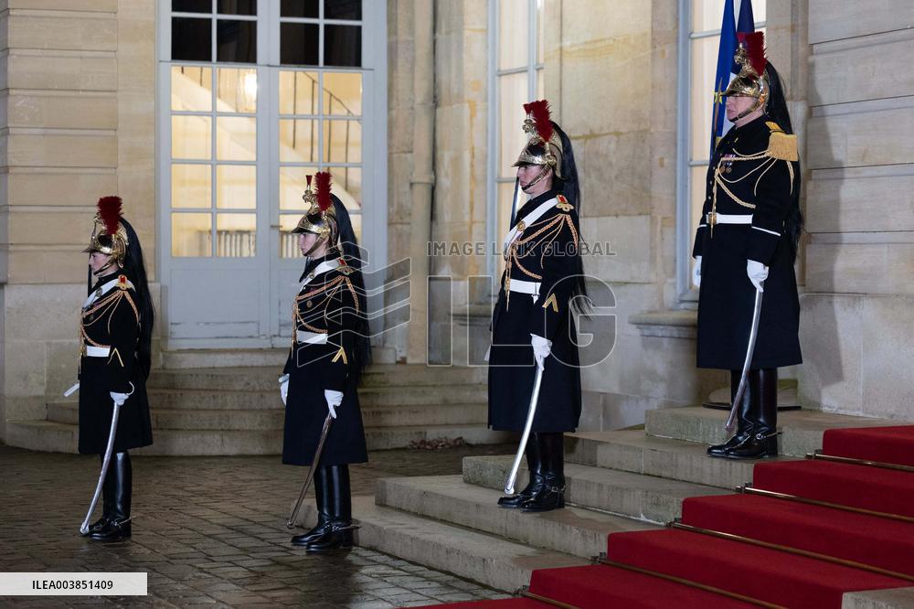 Francois Bayrou meets with Cardinal Pietro Parolin - Paris