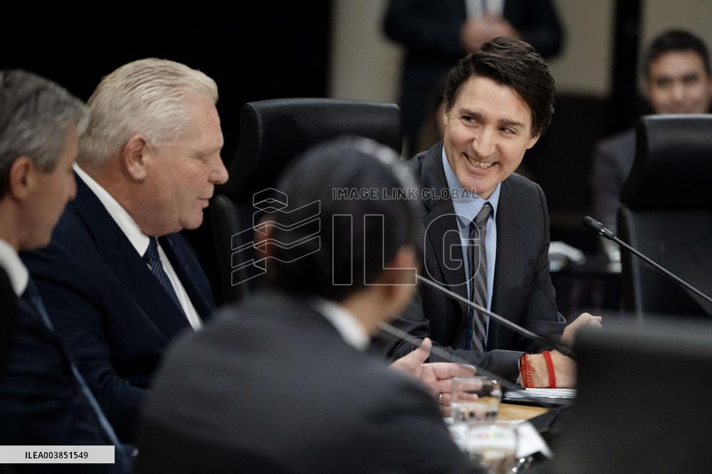 Canada’s premiers Are Meeting with Trudeau and Ford - Ottawa