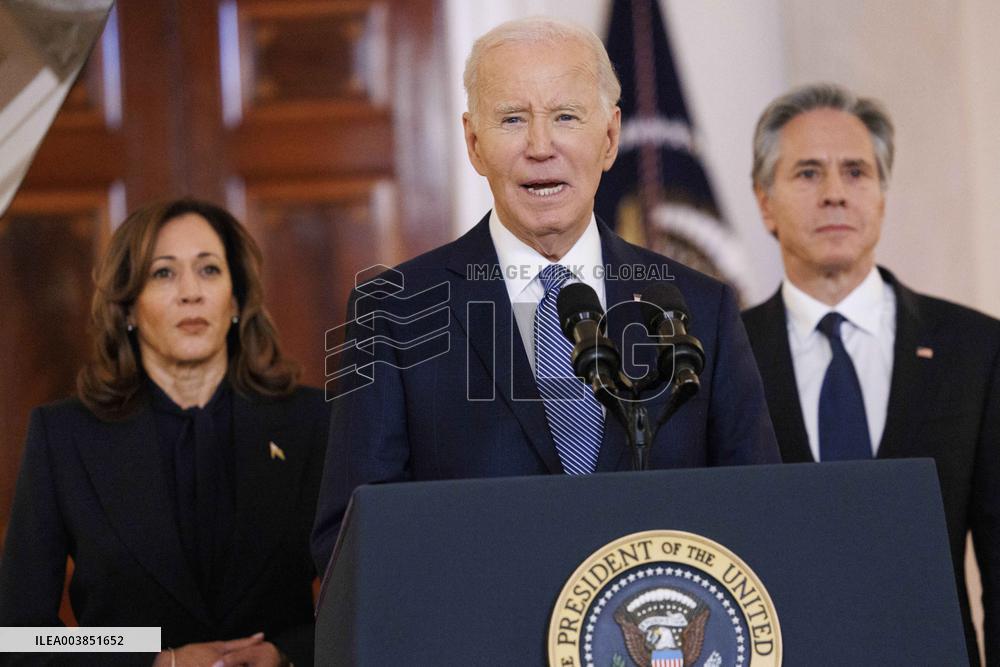 DC: President Biden Gives Remarks on Israel/Hamas Ceasefire Deal