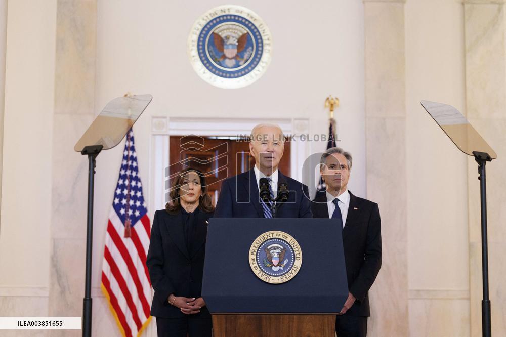 DC: President Biden Gives Remarks on Israel/Hamas Ceasefire Deal
