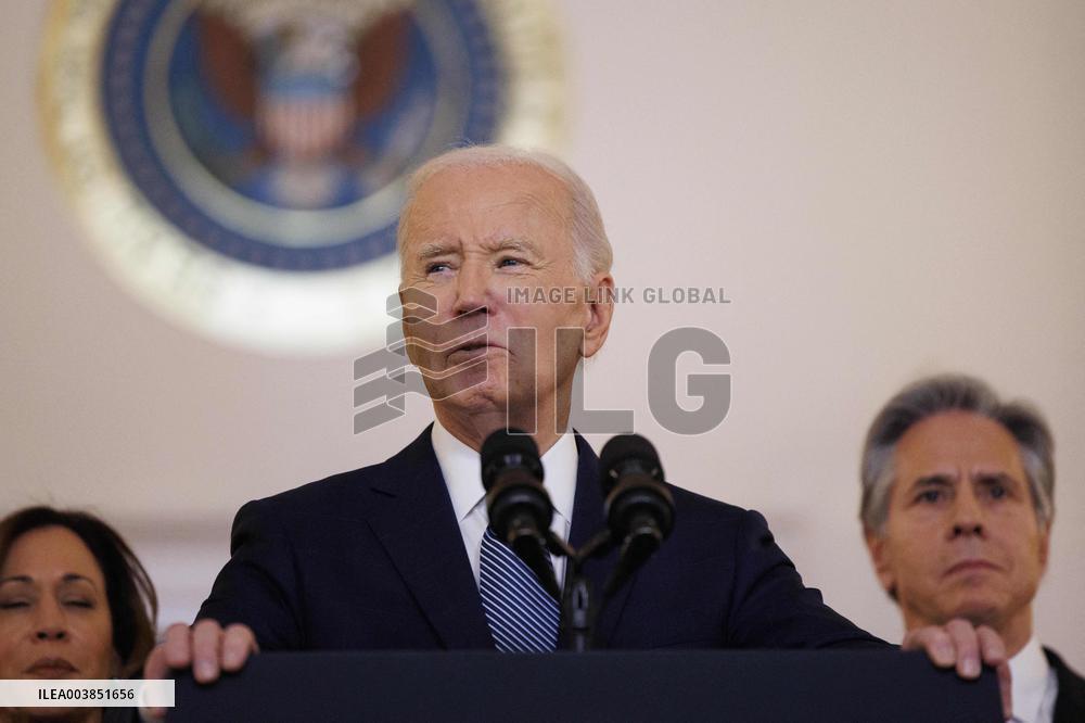 DC: President Biden Gives Remarks on Israel/Hamas Ceasefire Deal