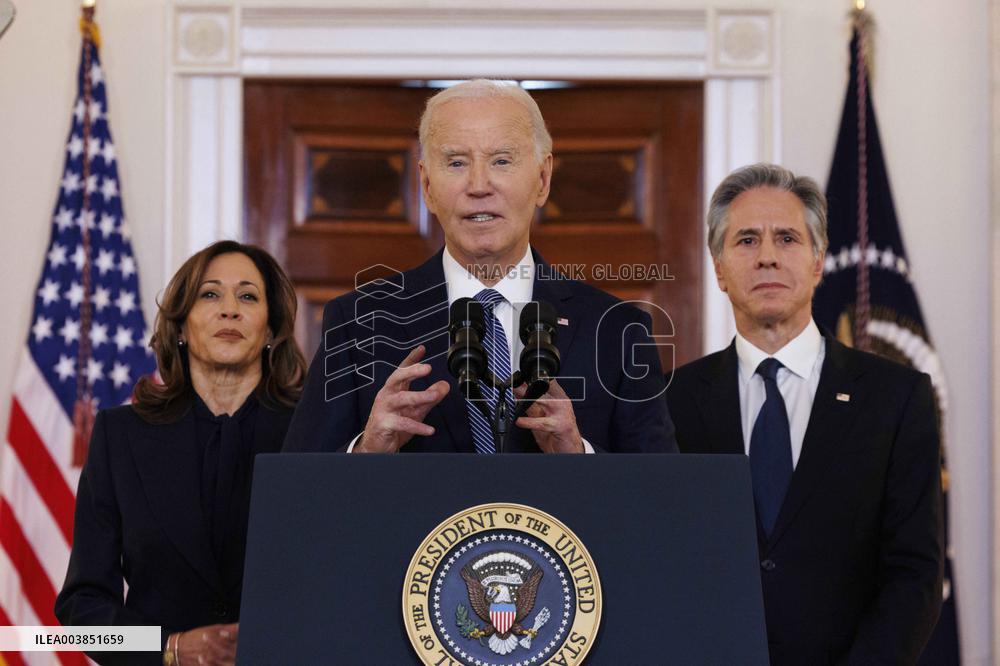 DC: President Biden Gives Remarks on Israel/Hamas Ceasefire Deal