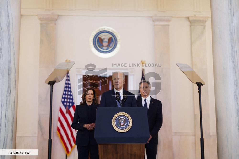 DC: President Biden Gives Remarks on Israel/Hamas Ceasefire Deal
