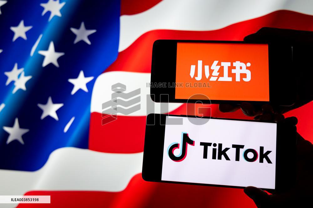 Illustration RedNote TikTok