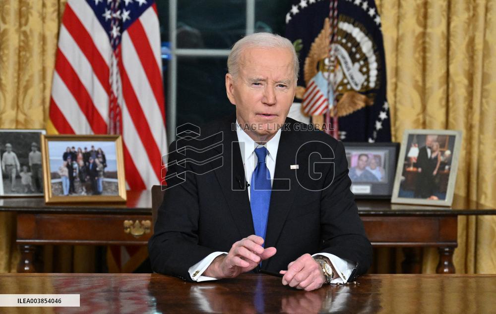 President Biden Gives Farewall Speech in Oval Office Address - DC