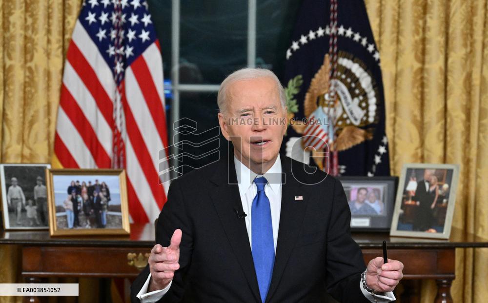 President Biden Gives Farewall Speech in Oval Office Address - DC