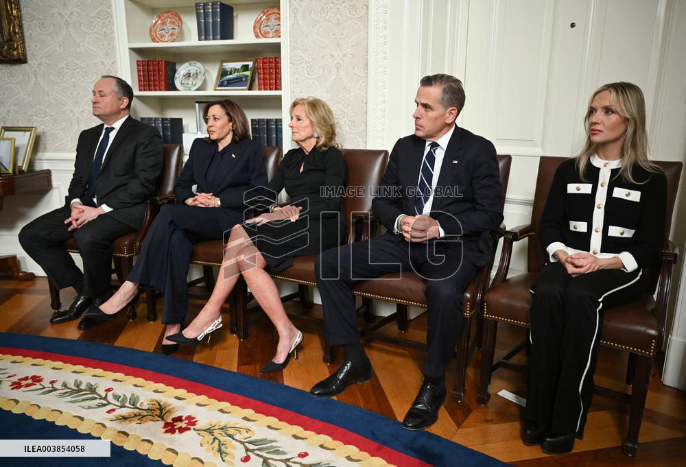 President Biden Gives Farewall Speech in Oval Office Address - DC