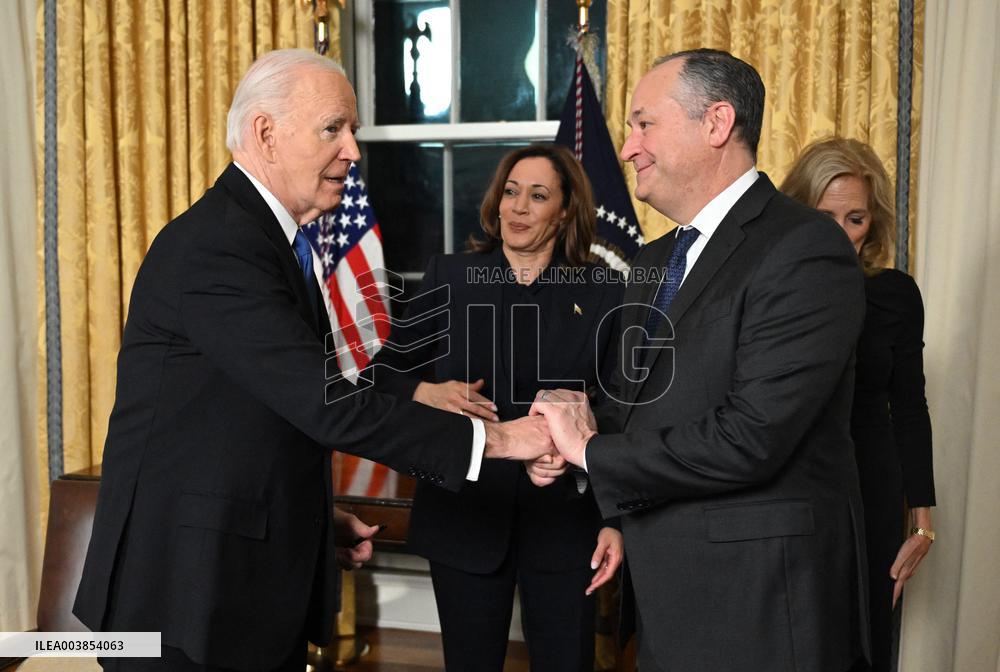 President Biden Gives Farewall Speech in Oval Office Address - DC