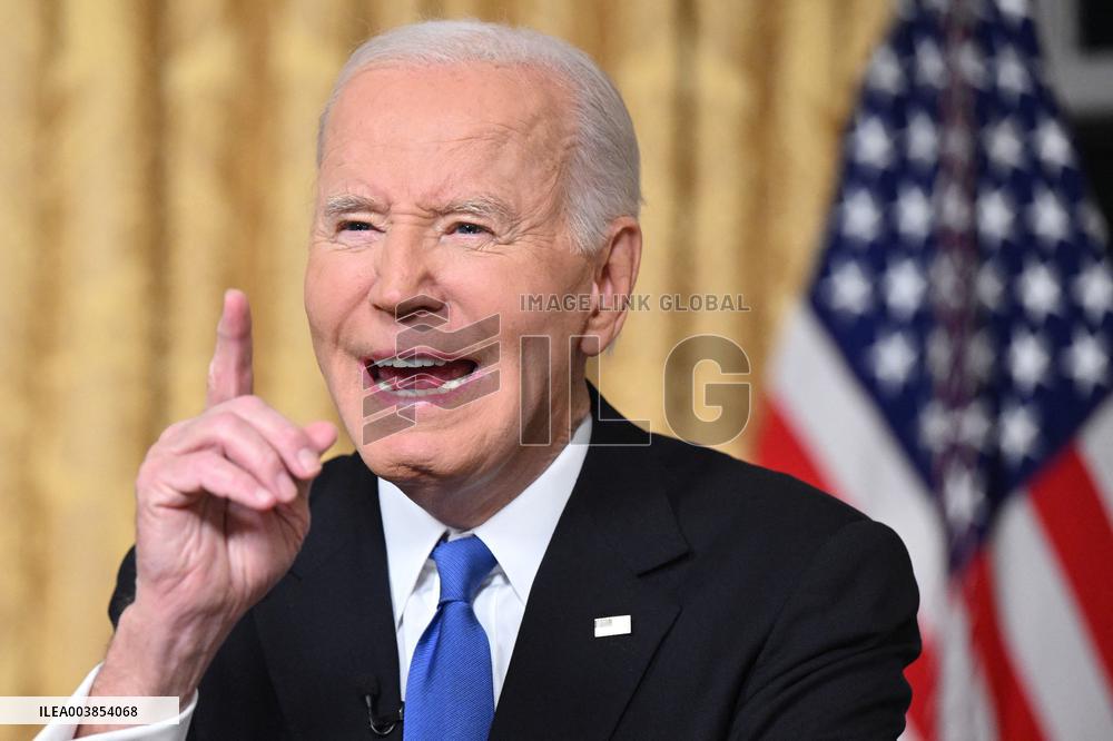 President Biden Gives Farewall Speech in Oval Office Address - DC