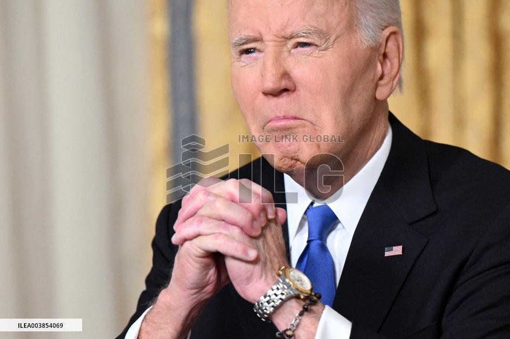 President Biden Gives Farewall Speech in Oval Office Address - DC