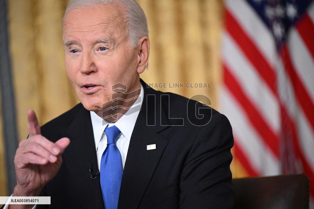 President Biden Gives Farewall Speech in Oval Office Address - DC