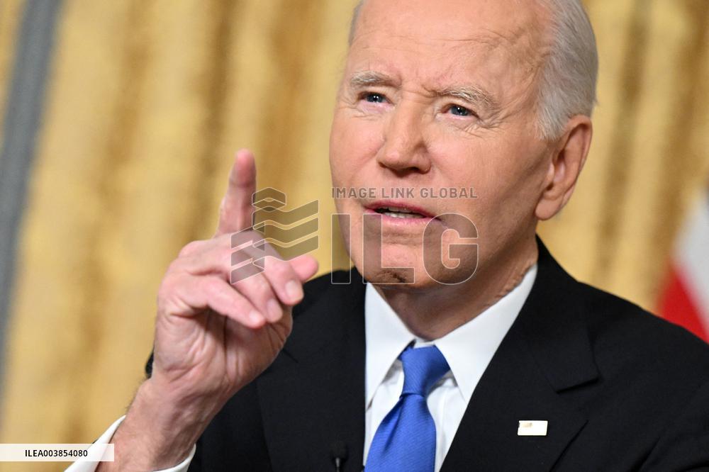 President Biden Gives Farewall Speech in Oval Office Address - DC