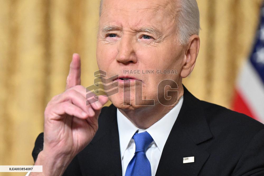 President Biden Gives Farewall Speech in Oval Office Address - DC