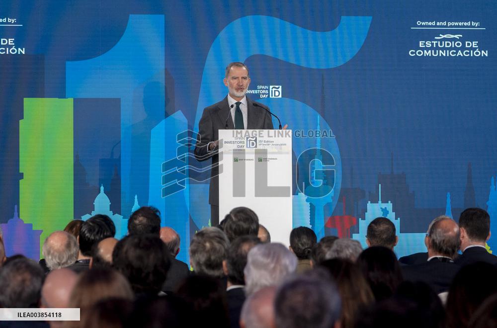 King Felipe At 15th Of Spain Investors Day - Madrid