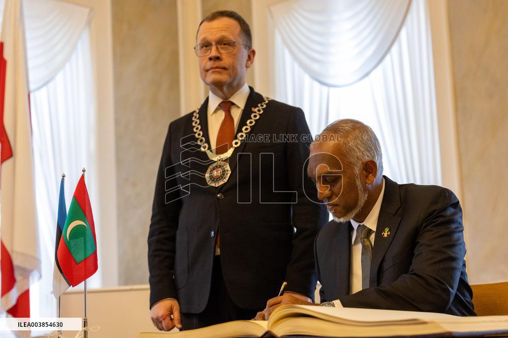 Maldives' President makes first visit to Estonia