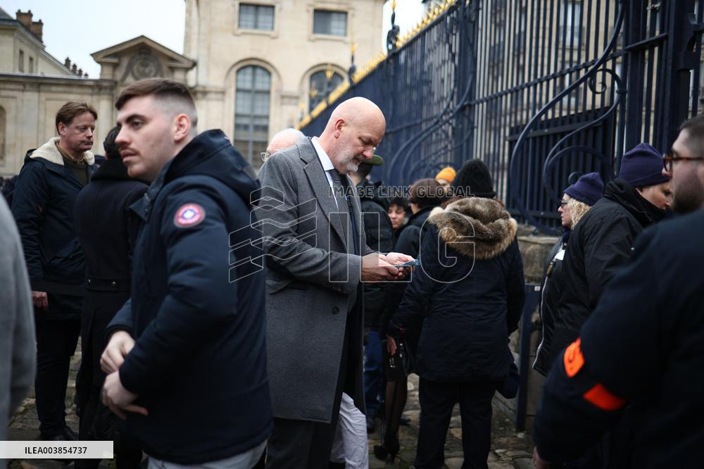 Memorial Service For Jean-Marie Le Pen - Paris