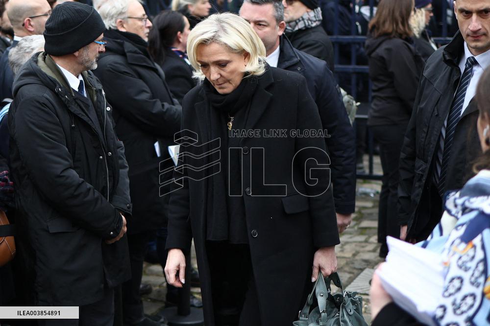 Memorial Service For Jean-Marie Le Pen - Paris