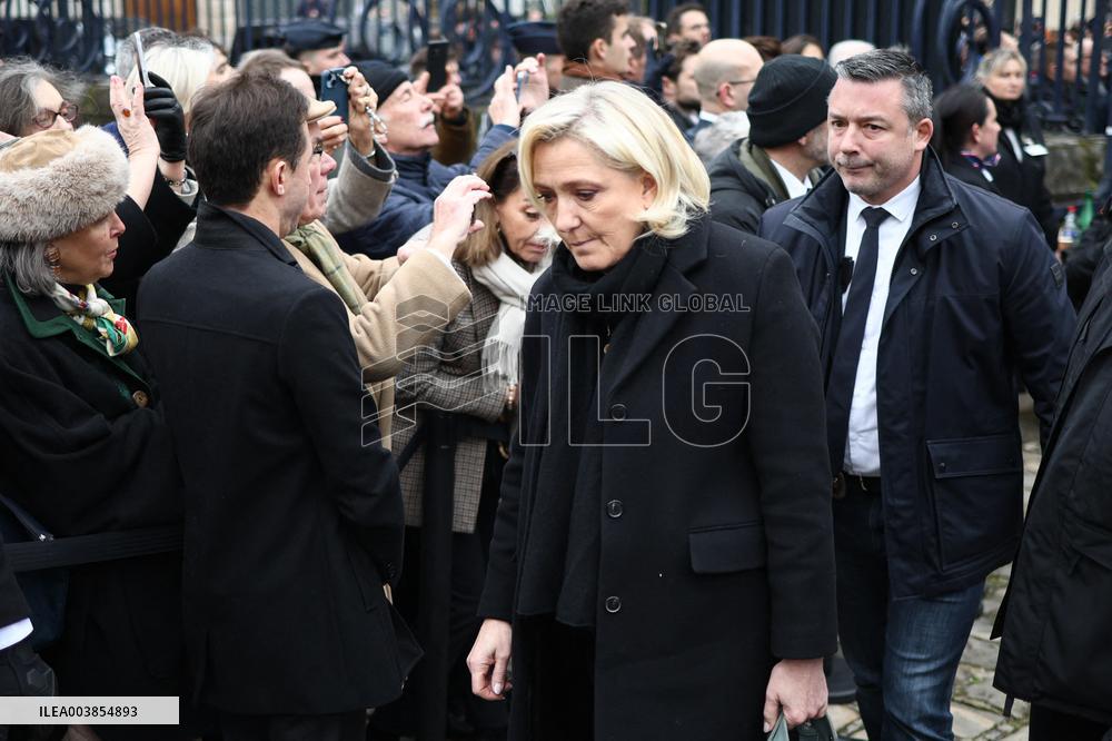 Memorial Service For Jean-Marie Le Pen - Paris