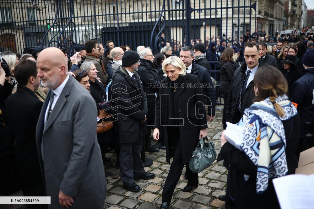 Memorial Service For Jean-Marie Le Pen - Paris