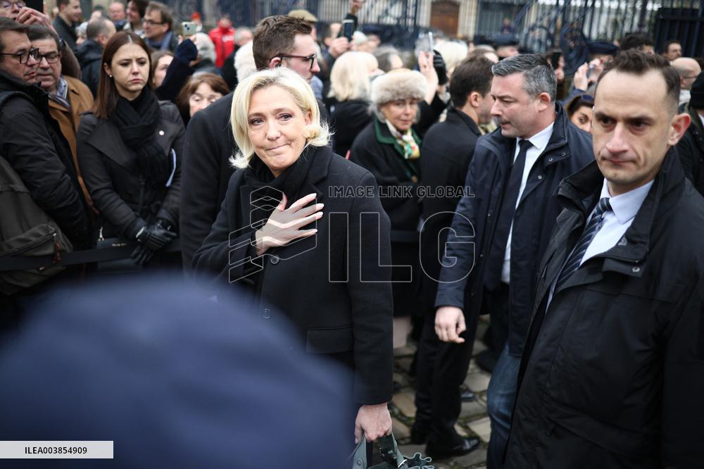 Memorial Service For Jean-Marie Le Pen - Paris