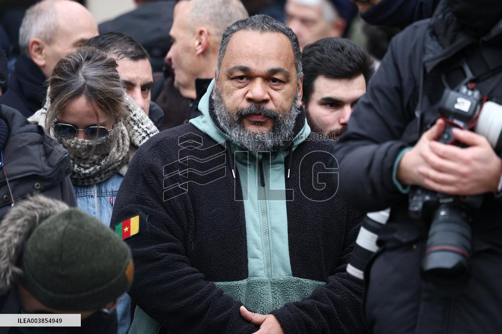 Dieudonne At Memorial Service For Jean-Marie Le Pen - Pari