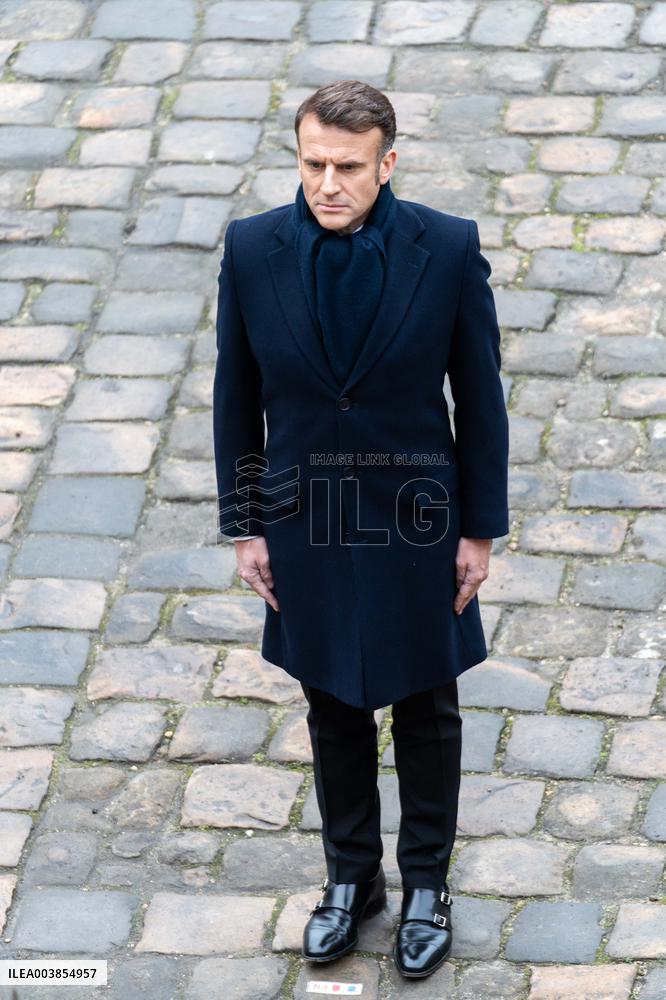 Macron And Angola Counterpart Joao Lourenco At The Invalides - Paris