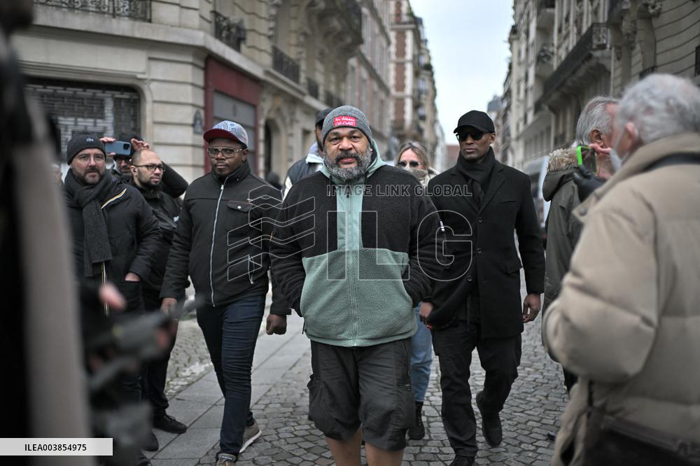 Dieudonne At Memorial Service For Jean-Marie Le Pen - Paris