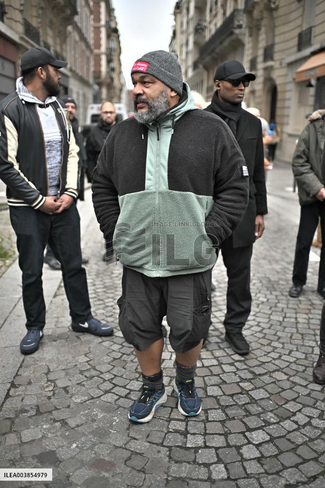 Dieudonne At Memorial Service For Jean-Marie Le Pen - Paris