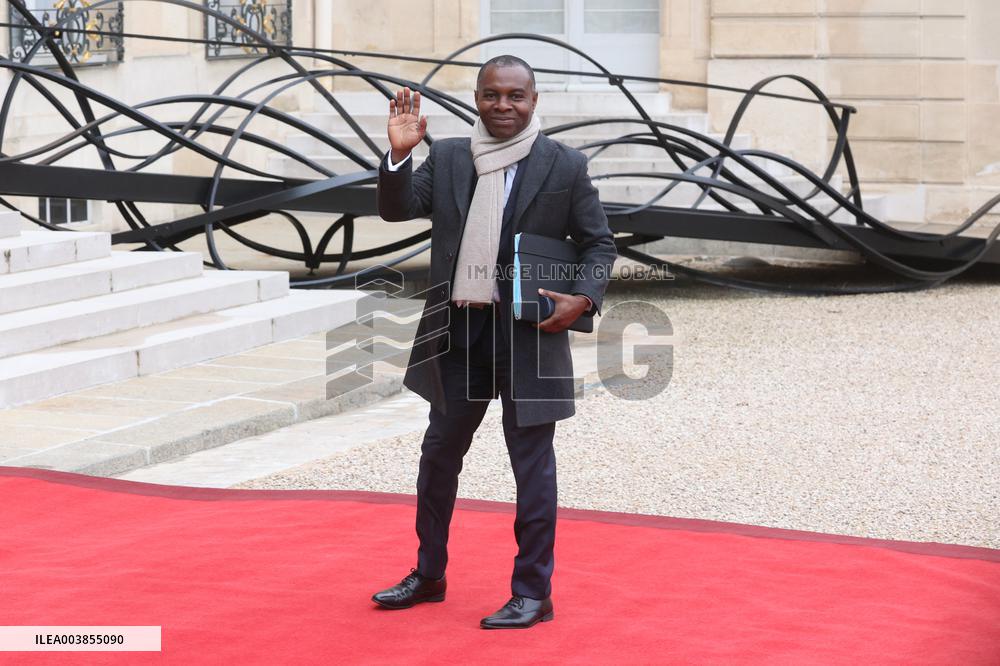 President of Angola Joao Lourenco Received at Elysee - Paris