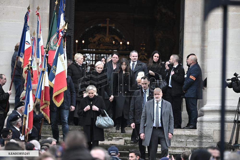 Memorial Service For Jean-Marie Le Pen - Paris