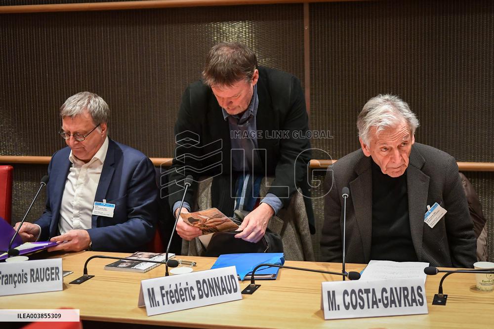 Hearing before the committee of inquiry into violence in film at the National Assembly in Paris FA