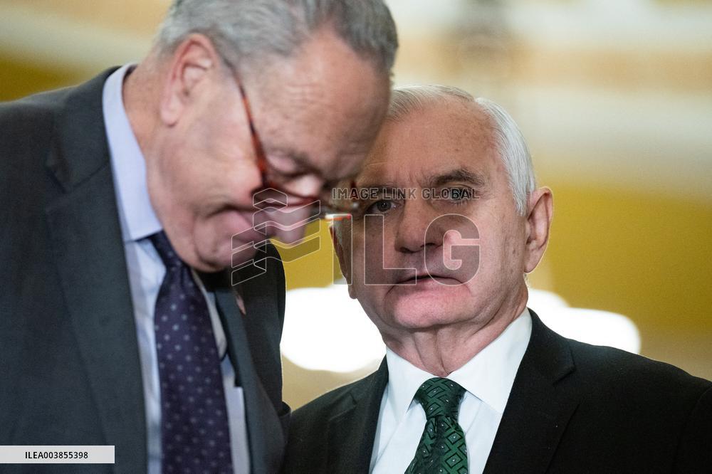 US Senate Democratic Luncheon Press Conference - DC