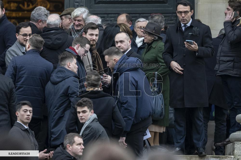 Memorial Service For Jean-Marie Le Pen - Paris