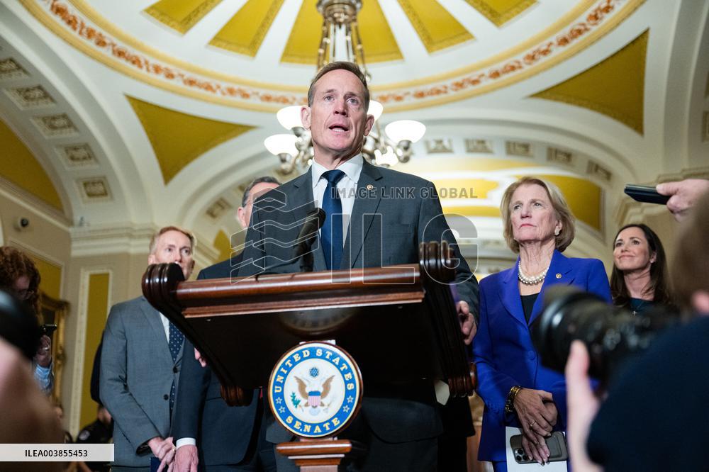 US Senate Democratic Luncheon Press Conference - DC